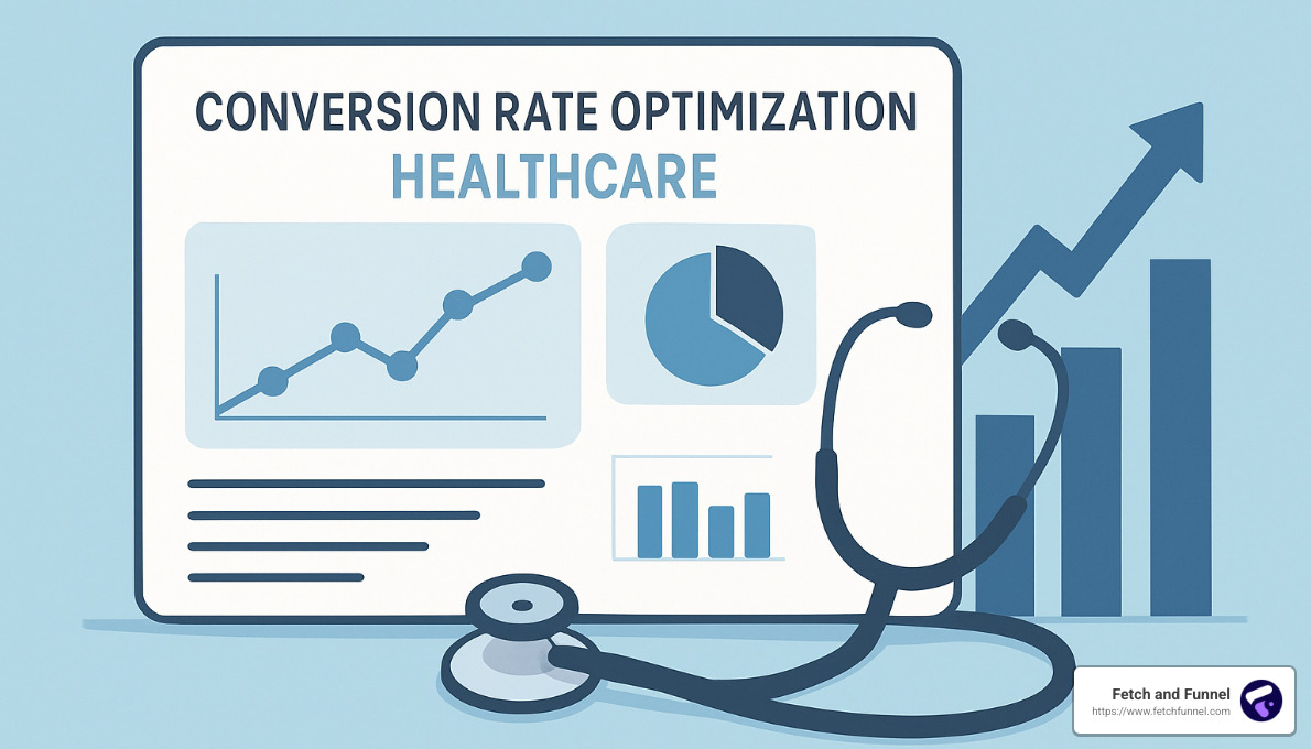 doctor analyzing website analytics on computer - conversion rate optimization for healthcare