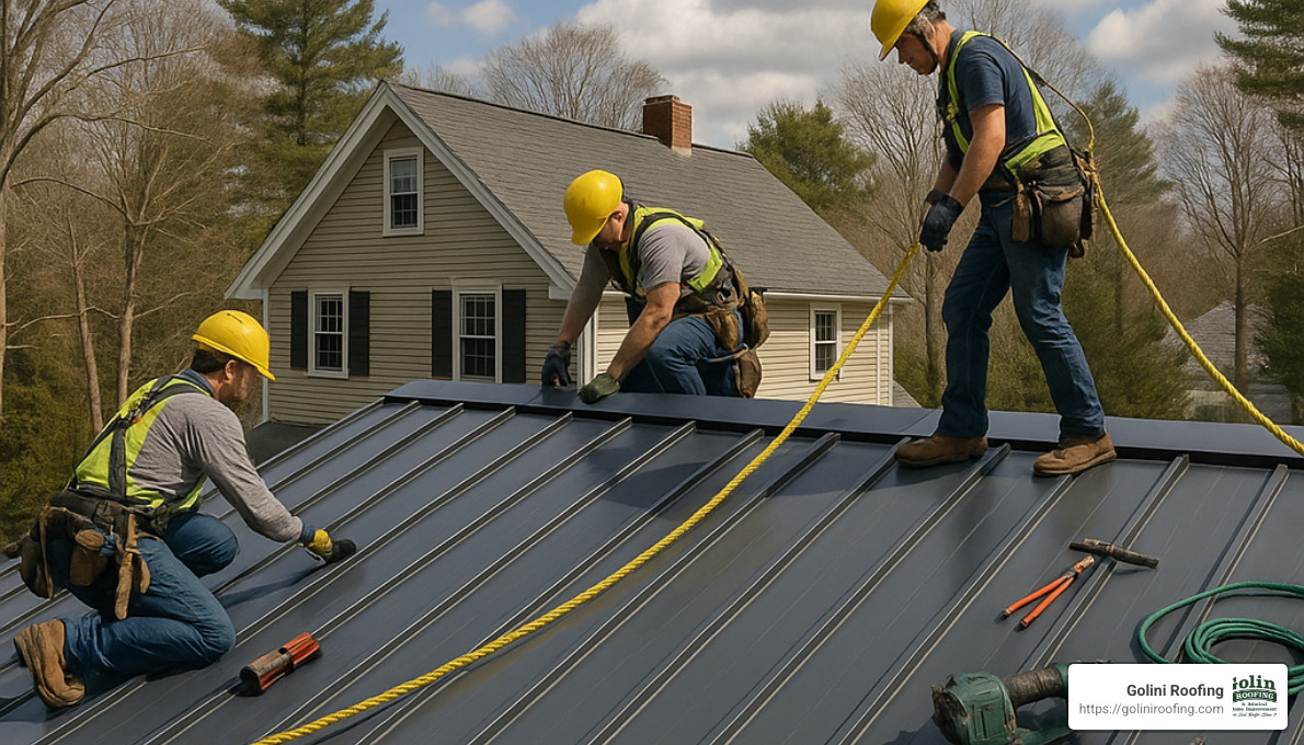 metal roof installation in Billerica - roof replacement billerica ma