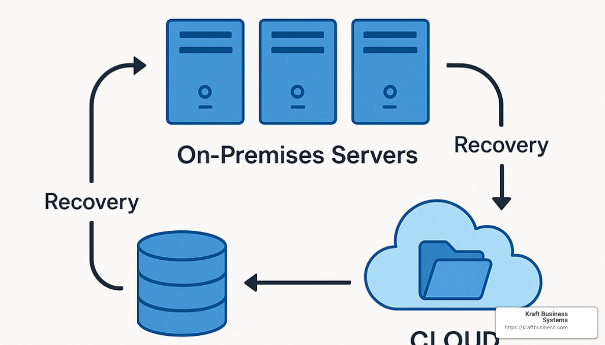 Backup topology showing local and cloud backup systems with recovery pathways - IT consulting Grand Rapids MI