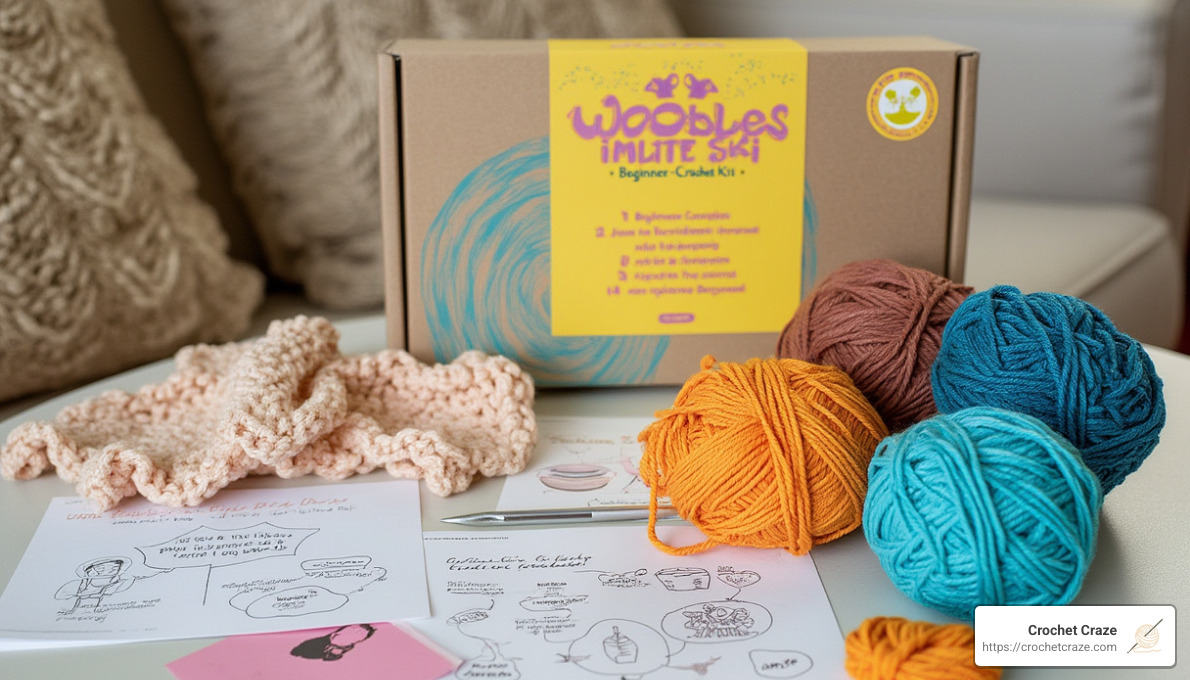 The Woobles Beginner Crochet Kit - DIY crochet kits