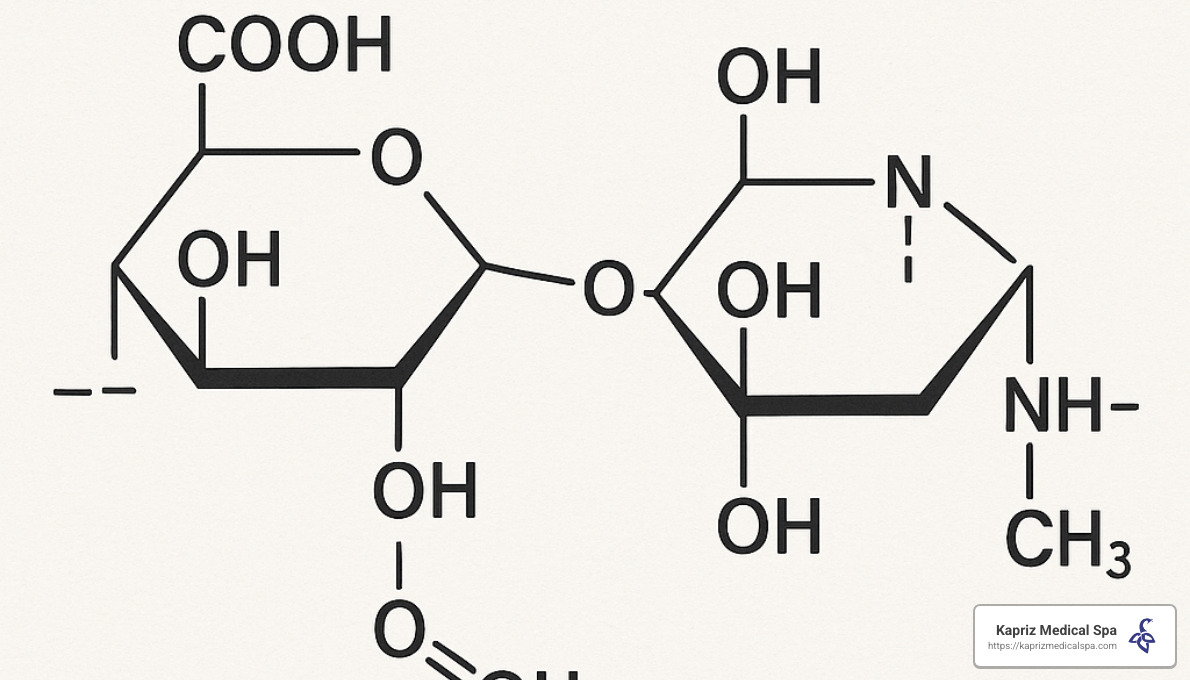hyaluronic acid molecule structure - Dermal fillers near me