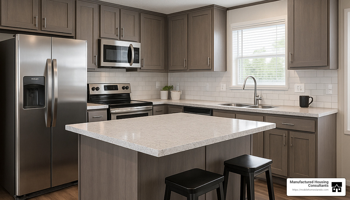 Champion double-wide kitchen with modern appliances - champion mobile homes Champion double-wide kitchen with modern appliances - champion mobile homes