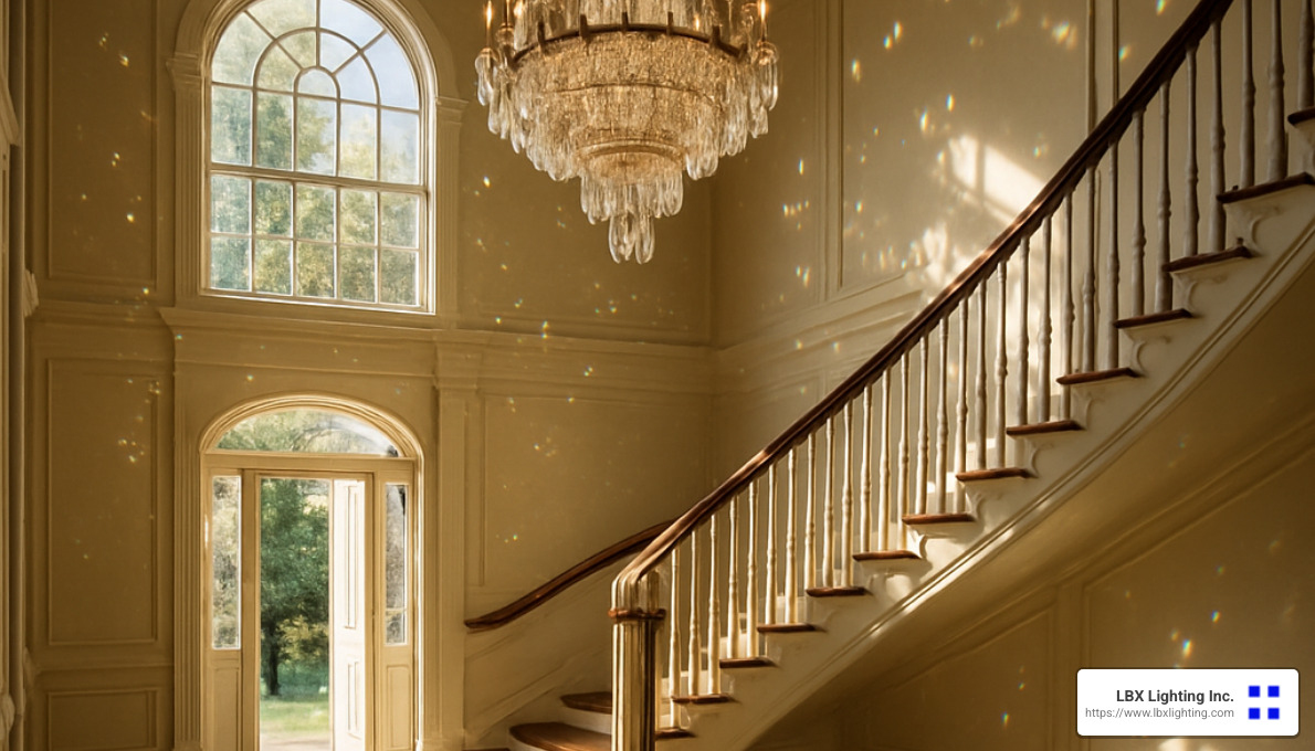 grand foyer with multi-tiered crystal chandelier - chandeliers for tall foyers