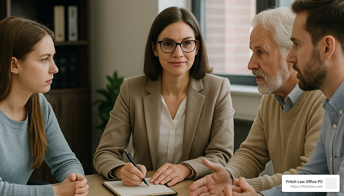 family mediation session - Probate litigation attorney