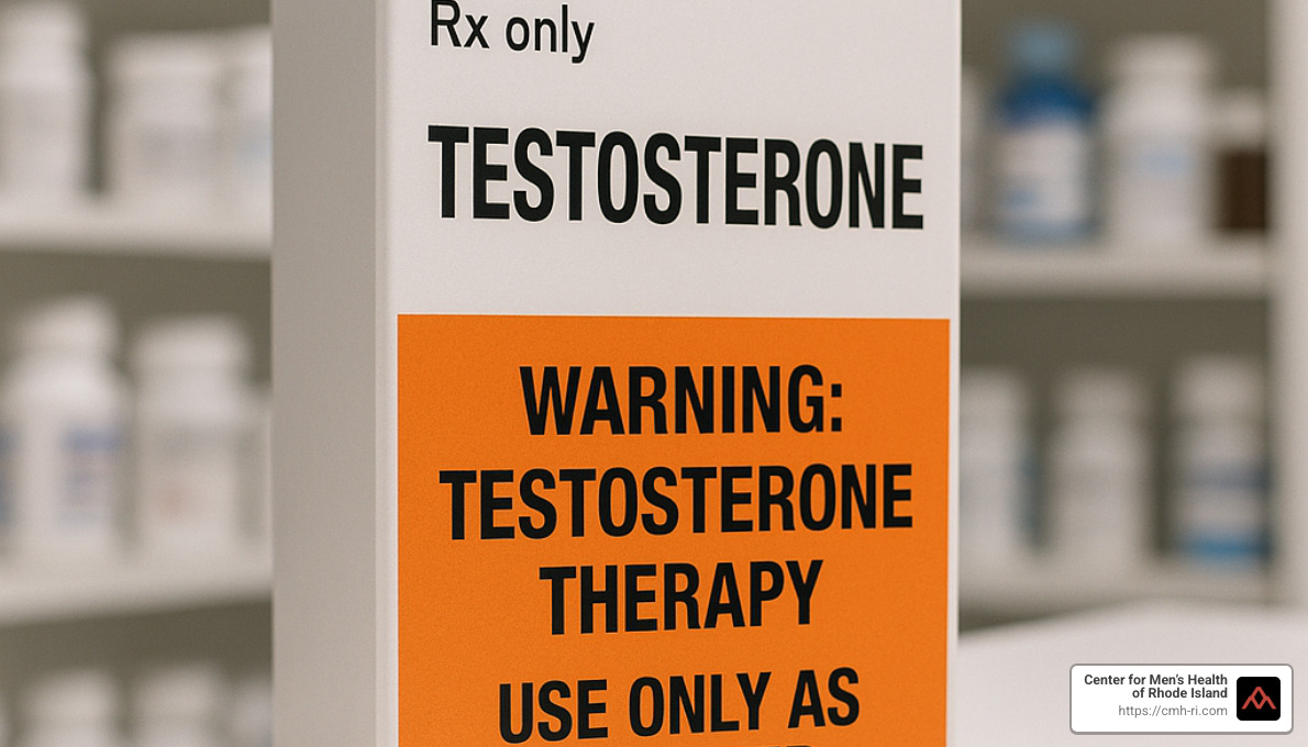 testosterone therapy warning label - andropause