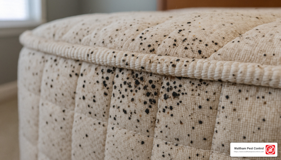 bed bug fecal spots on mattress - Bed Bug Exterminator