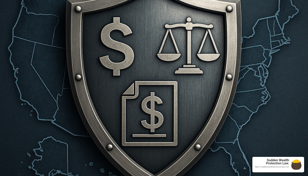 Asset protection shield concept - settlor of trust