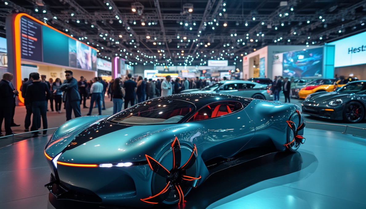 auto expo display of concept cars - auto expo passes