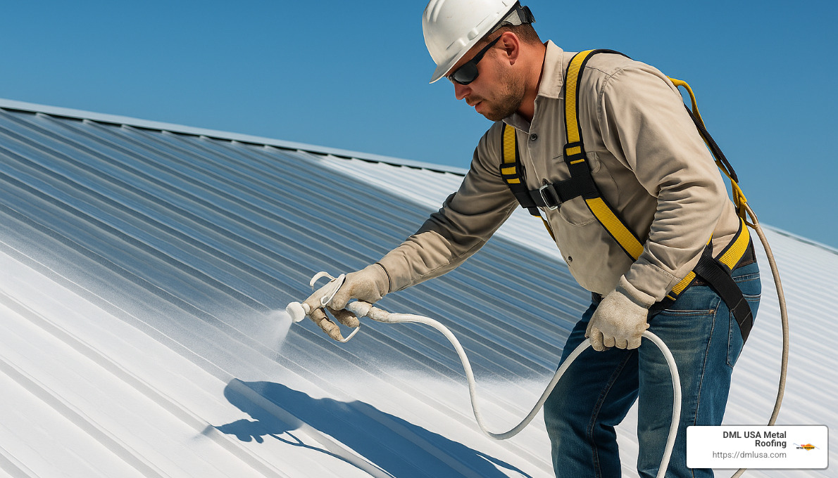 metal roof coating application - metal roof coating companies