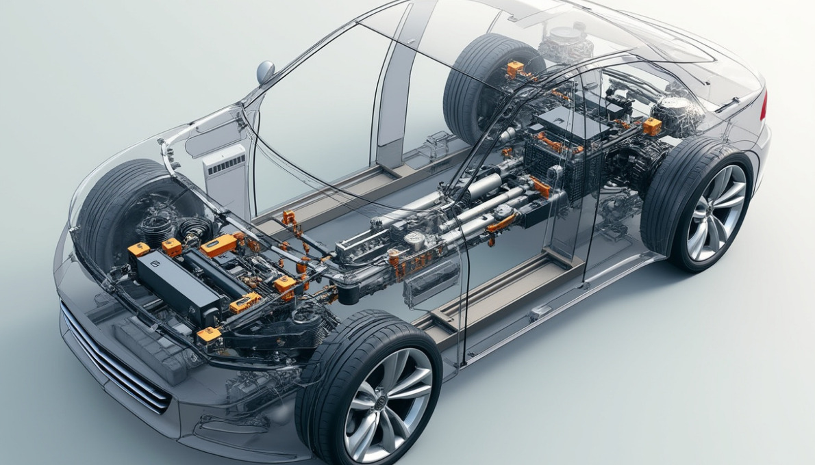adaptive suspension system cutaway - innovative racing technology
