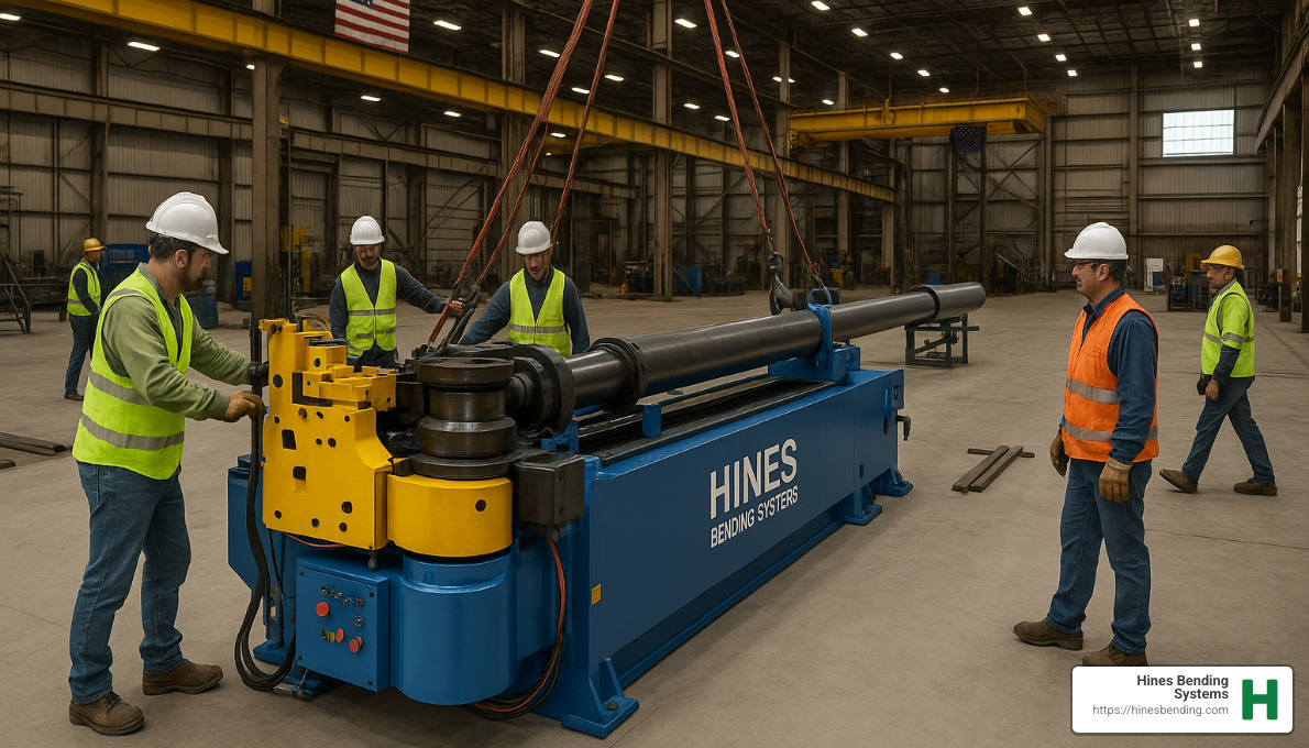 Hines Bending Systems installation site - pipe bender