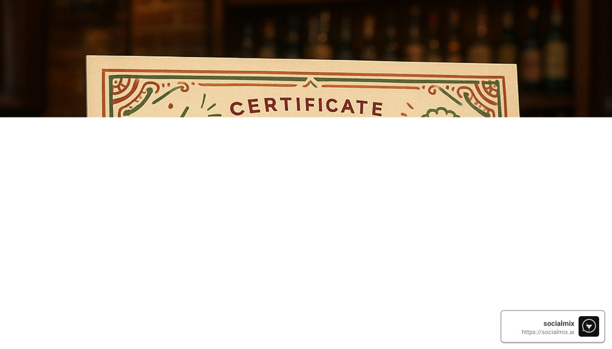 decorative voucher for a Friday night off - best gifts for bartenders