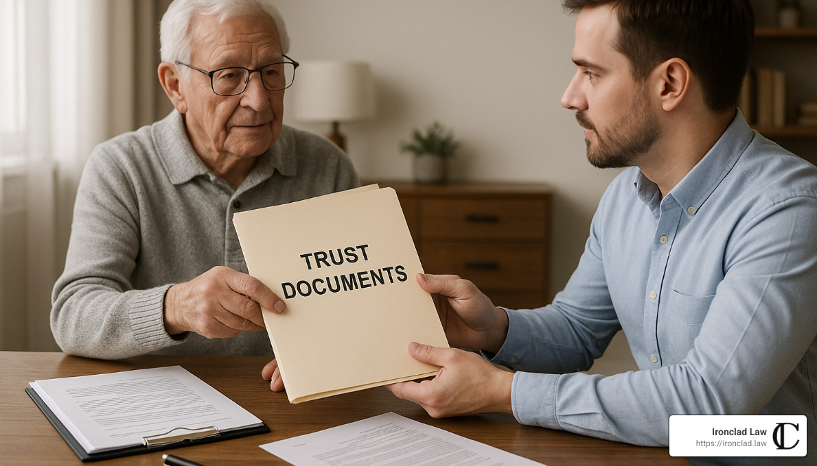 Successor trustee stepping in after incapacity - power of attorney revocable trust
