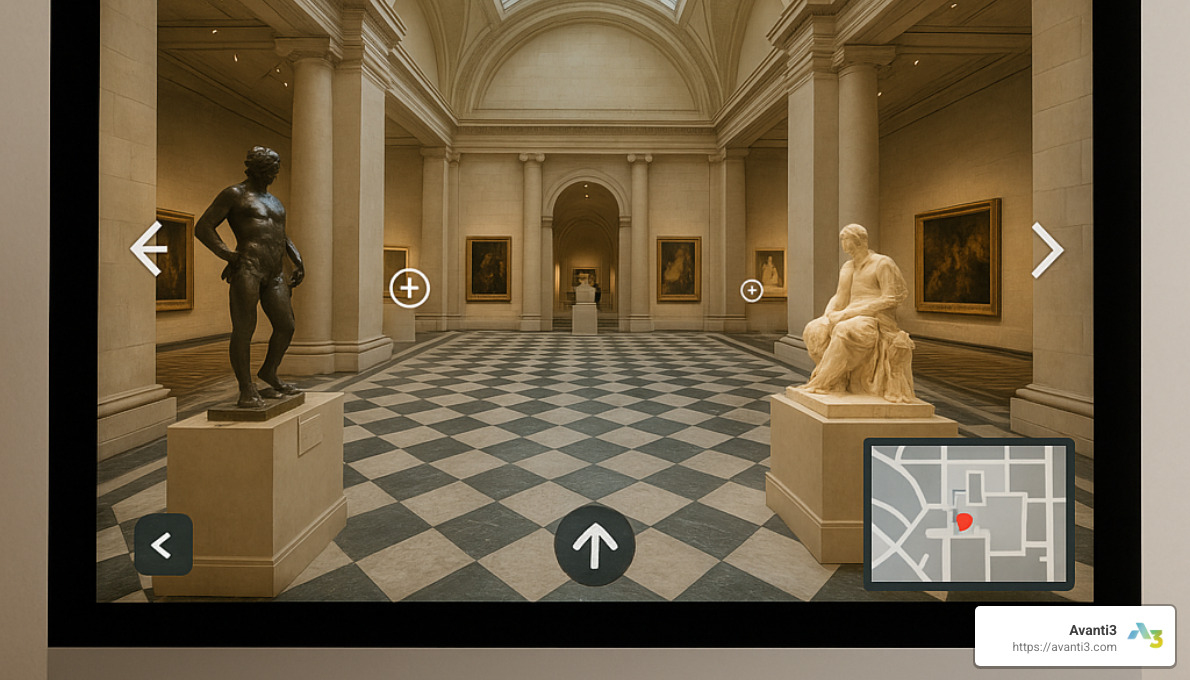 360 degree virtual museum tour interface - virtual museum visit