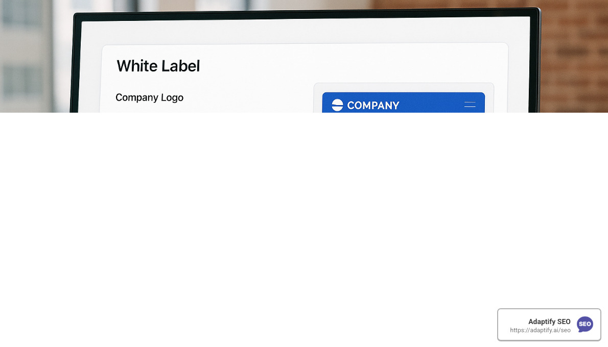 White label report customization interface showing branding options - white label reports