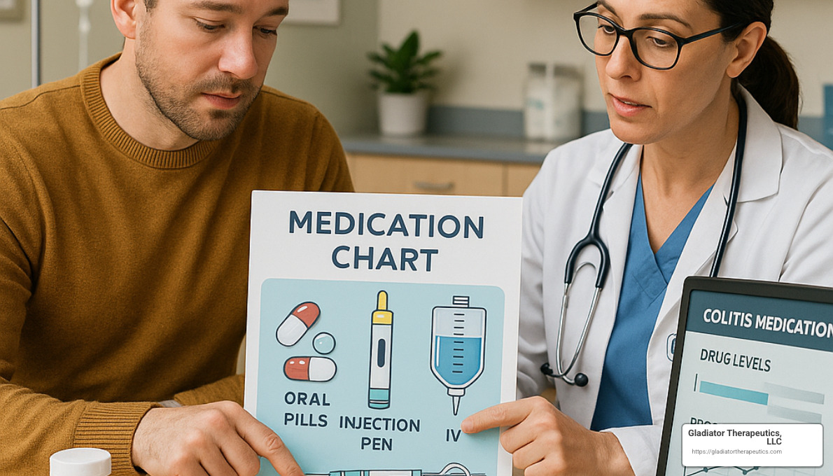 Medication monitoring and delivery methods - colitis medication