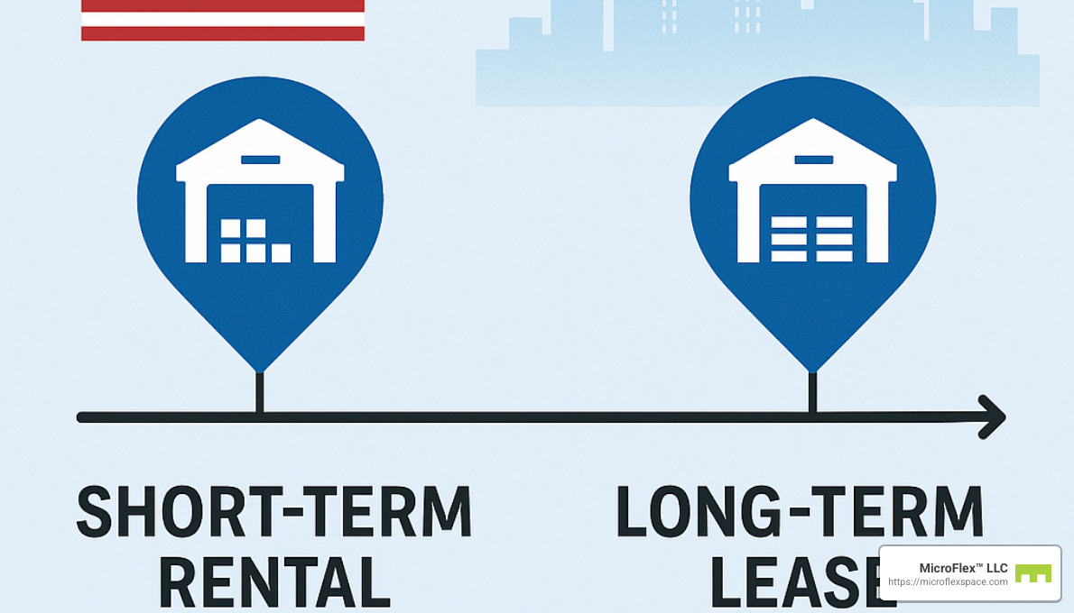 timeline showing different warehouse lease durations - short-term warehouse rental timeline showing different warehouse lease durations - short-term warehouse rental