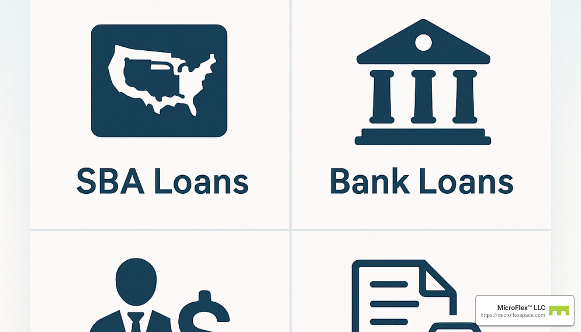 business financing options comparison chart - business expansion space