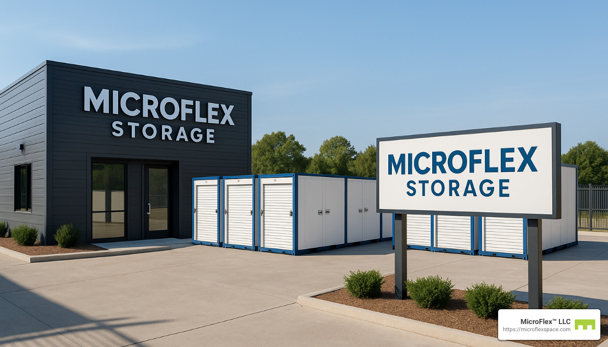 MicroFlex storage facility - short term portable storage units