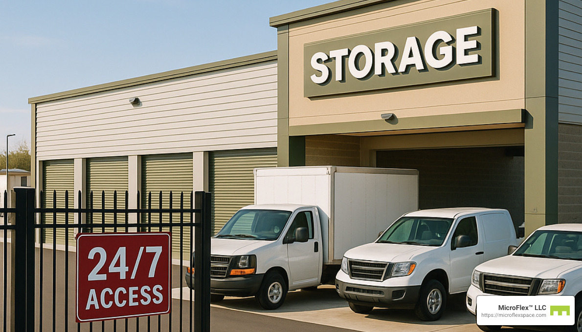 24/7 accessible commercial storage facility - commercial storage units Birmingham