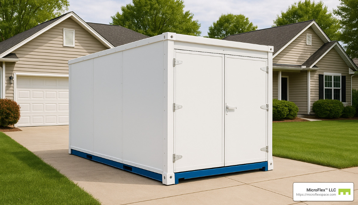 portable storage container - short term storage costs