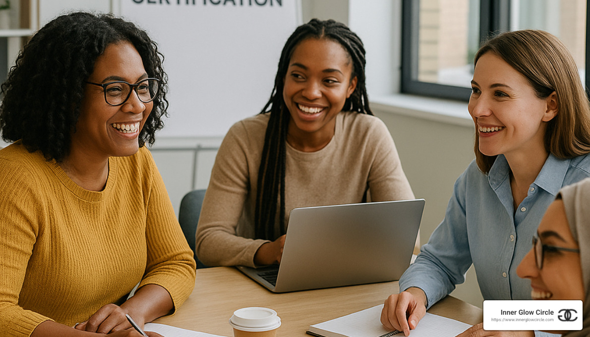 women in a coaching certification workshop - careers and personal development