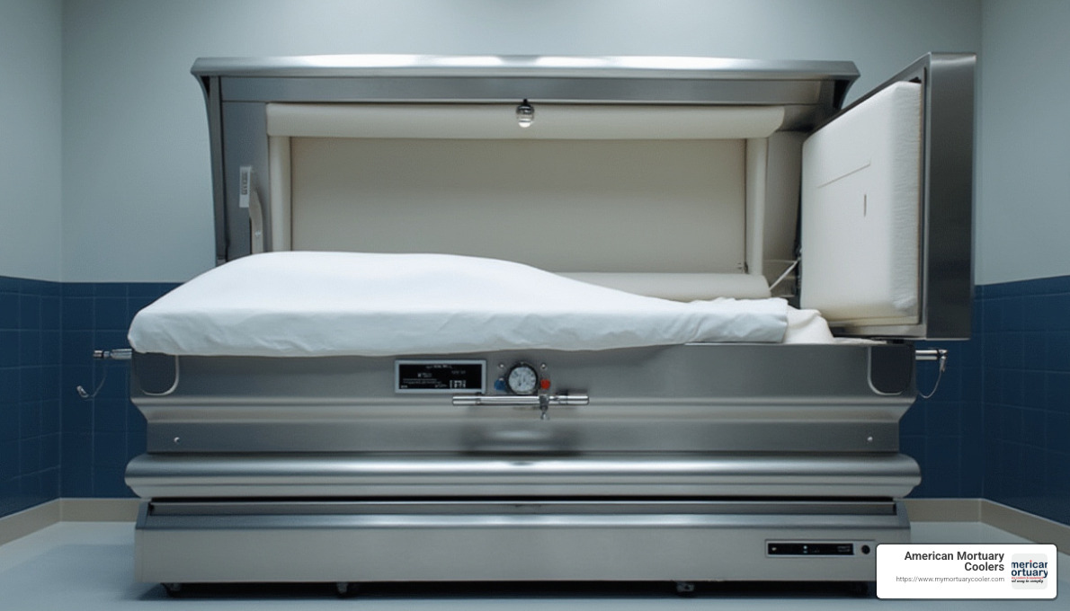 Single body mortuary cabinet - body fridge morgue