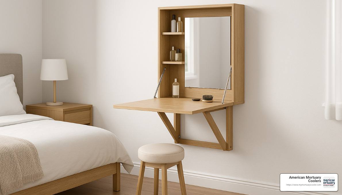 vidaXL wall-mounted foldable dressing table - foldable dressing table
