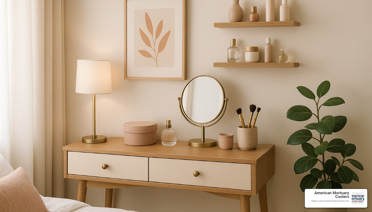 space saving dressing table styling ideas - space saving dressing table