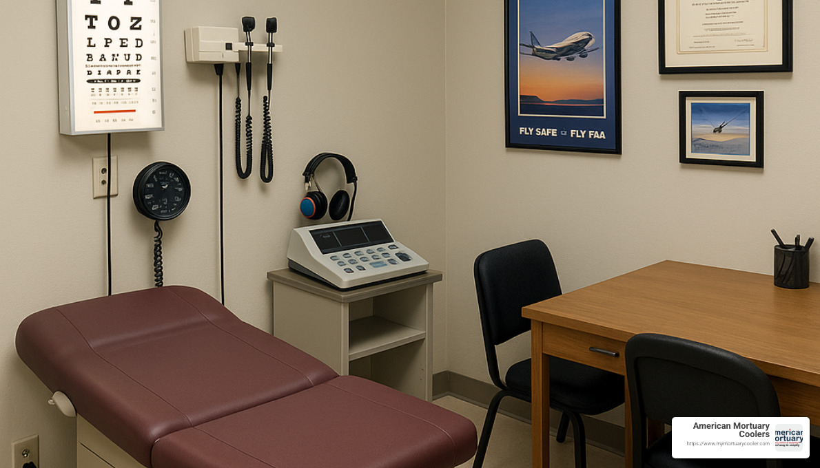 AME office examination equipment - aviation medical examiner