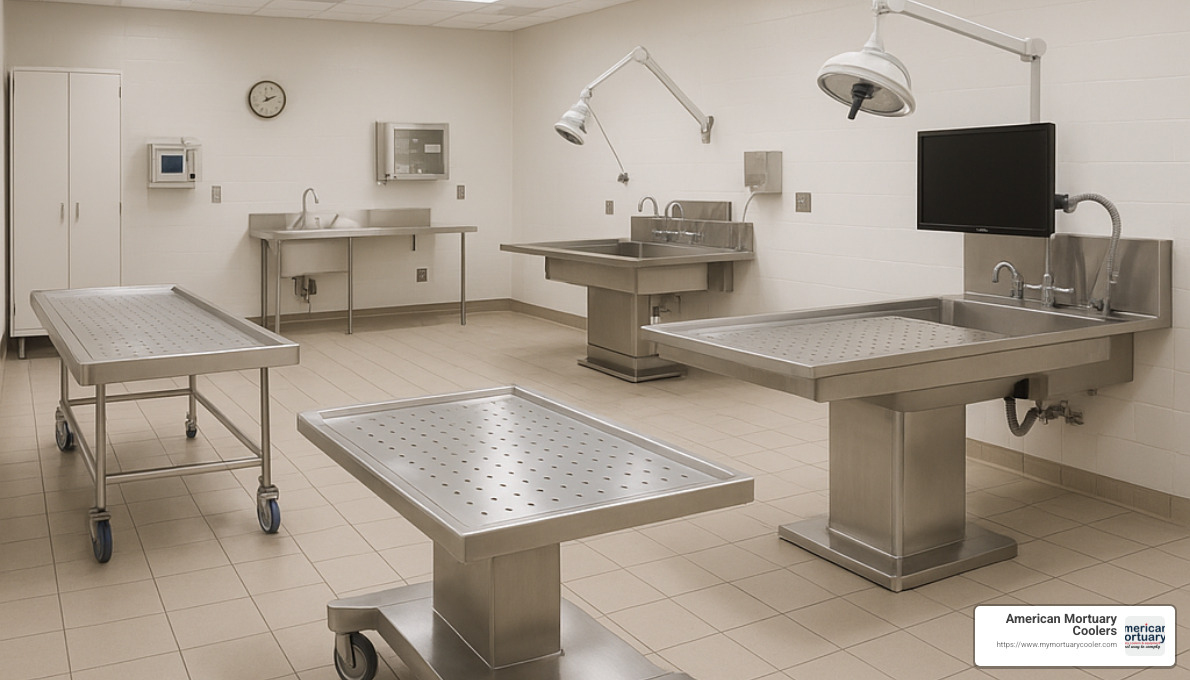 Comprehensive autopsy suite with multiple table types - autopsy table