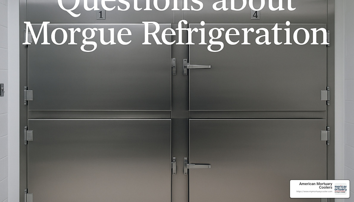 frequently asked questions about morgue refrigeration - morgue fridge