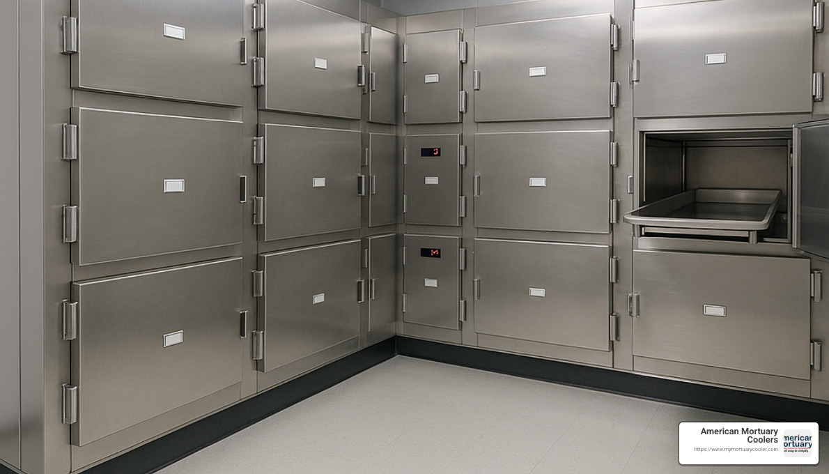 walk-in morgue cooler layout - morgue fridge