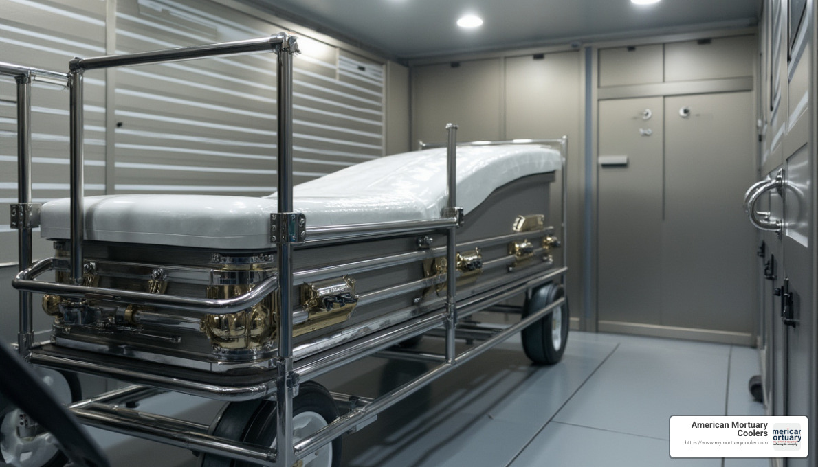 customized bariatric rack for mobile mortuary freezer - mobile mortuary freezer