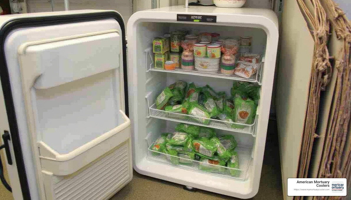 Smart monitoring system for mortuary refrigeration - body fridge