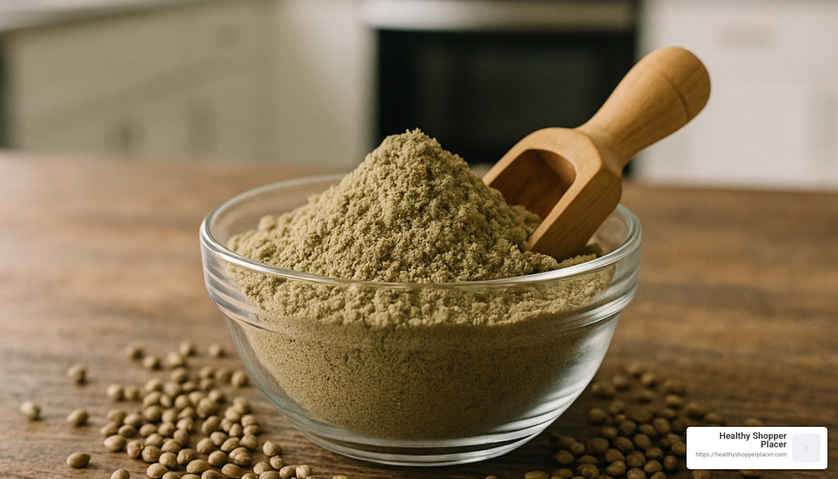 hemp protein powder with hemp seeds - vegan protein powder