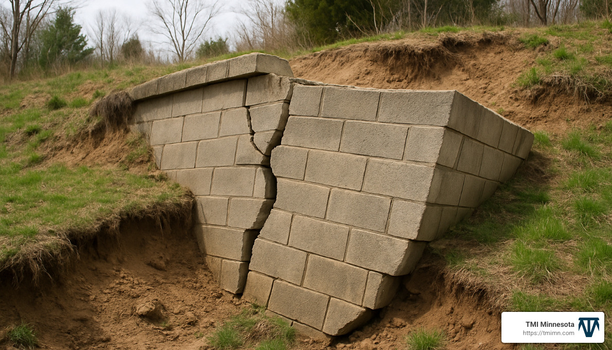 6f52ba35806251165348fd229d34f5cf8f46a67b Retaining Wall Services: Support Your Landscape Retaining wall design services for safety, curb appeal, and erosion control. Learn costs, options, code tips, and expert engineering. failing retaining wall with cracks and leaning structure - Retaining wall design services