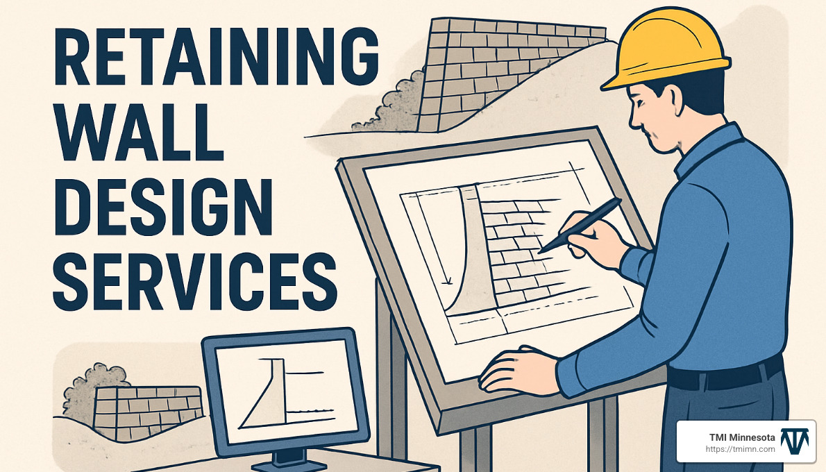 fbc2b21da859a3d2a527550f696f5fede2b1f14c Retaining Wall Services: Support Your Landscape Retaining wall design services for safety, curb appeal, and erosion control. Learn costs, options, code tips, and expert engineering. engineer stamped retaining wall permit plans - Retaining wall design services
