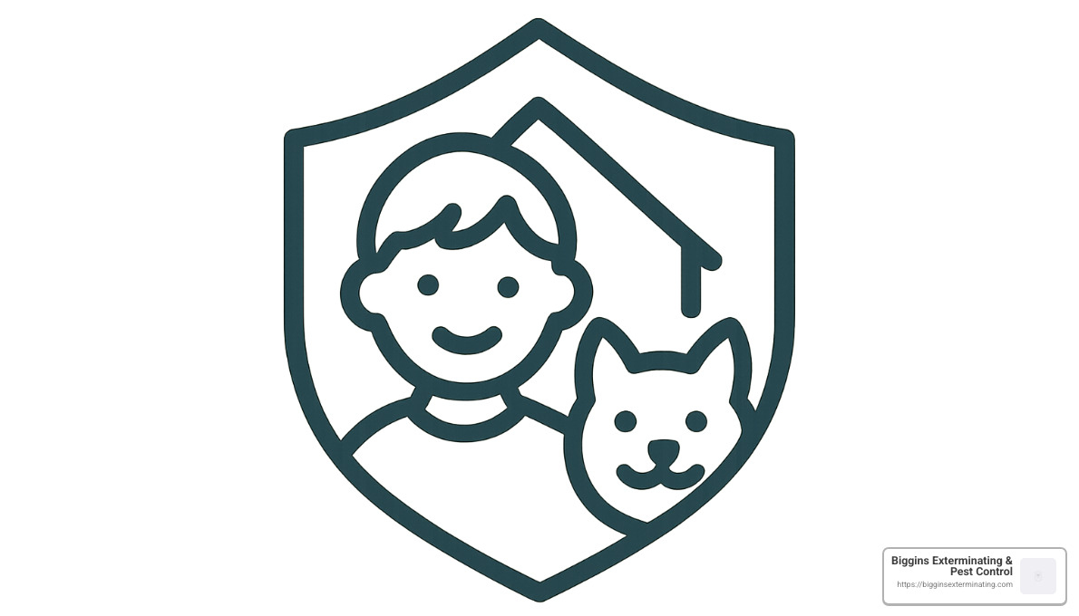 Child and pet safe pest control icon - House Ant Exterminator