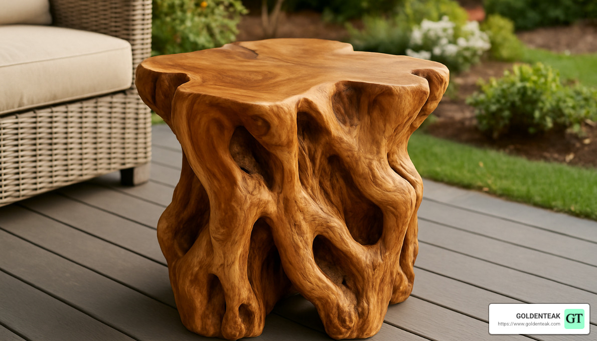 teak root side table - side table teak wood teak root side table - side table teak wood