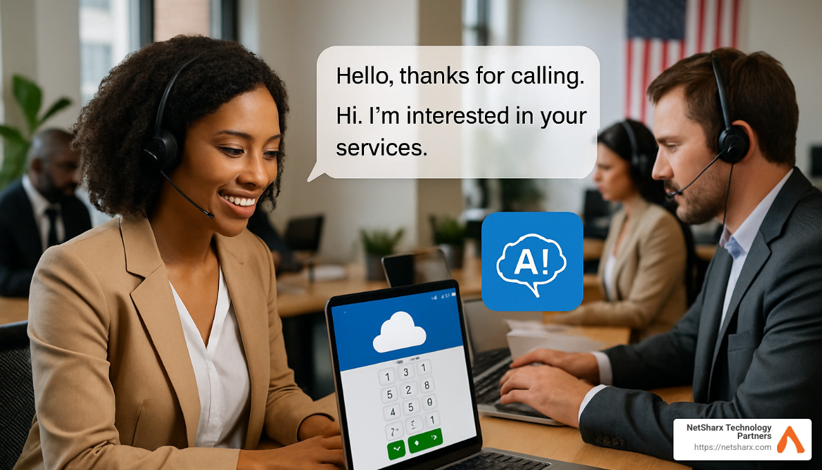 AI-powered cloud phone system with real-time transcription - best cloud phone system