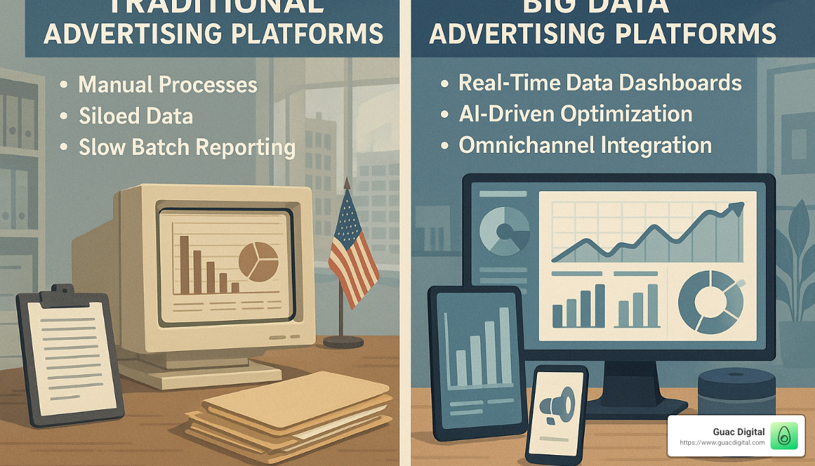 Traditional vs big data advertising platform comparison - big data advertising platform