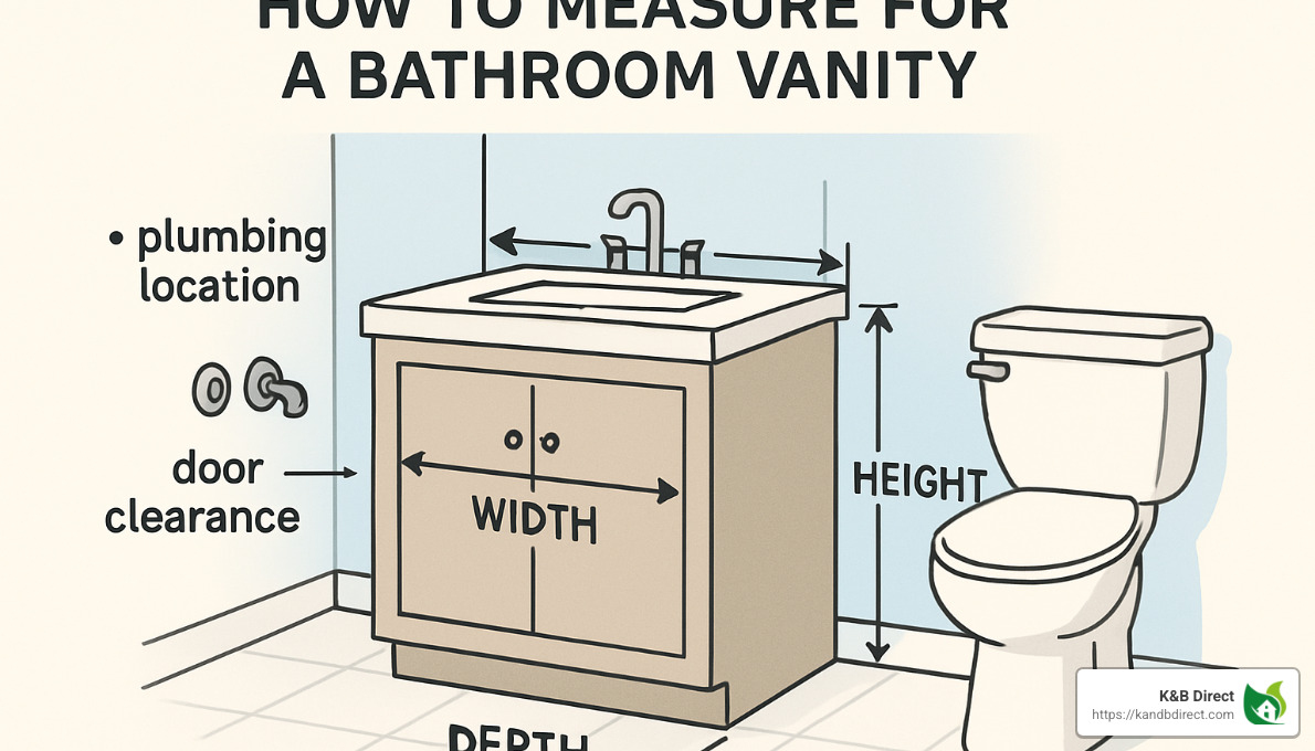 bathroom vanity measuring guide - best place to buy bathroom vanities near me