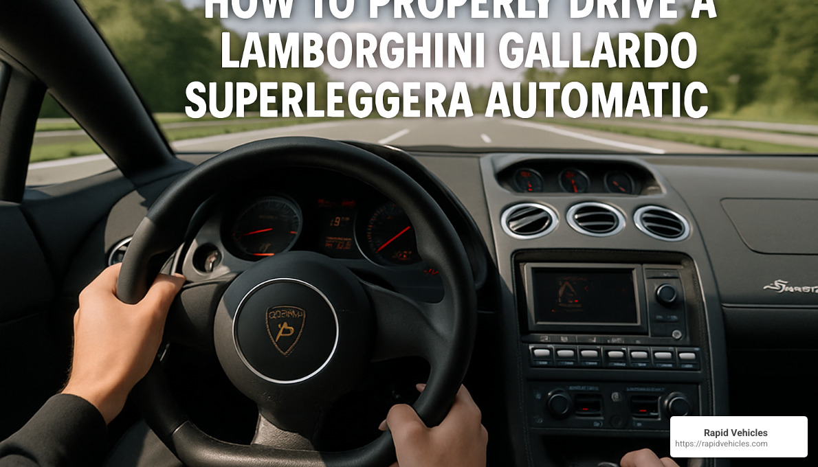 lamborghini gallardo superleggera e-gear shift paddles - how to properly drive a lamborghini gallardo superleggera automatic