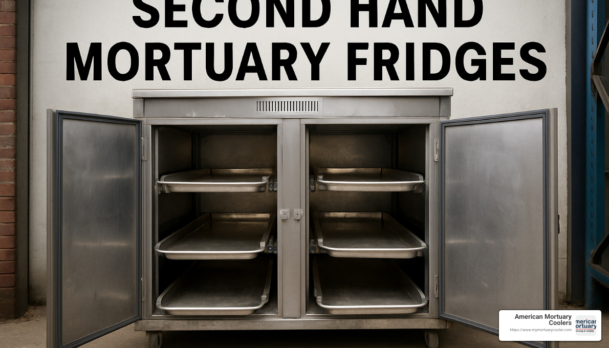 safe unloading of mortuary refrigeration equipment - second hand mortuary fridges
