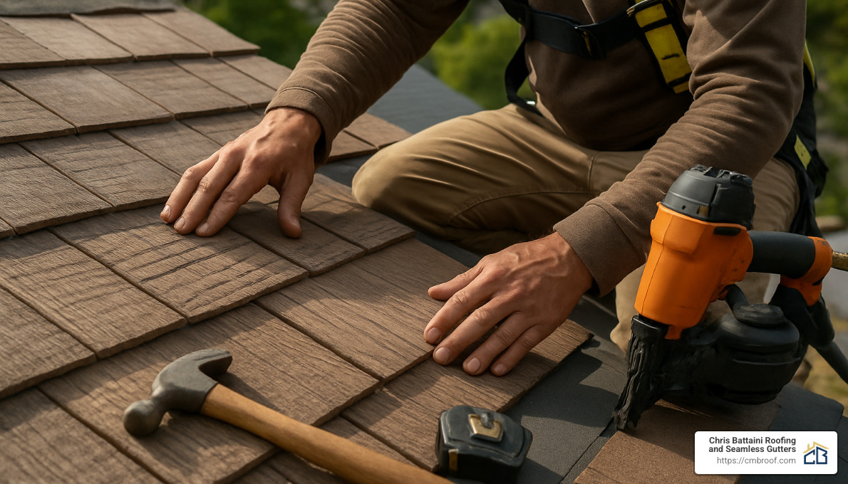 concrete composite shingle installation - composite cedar shingles
