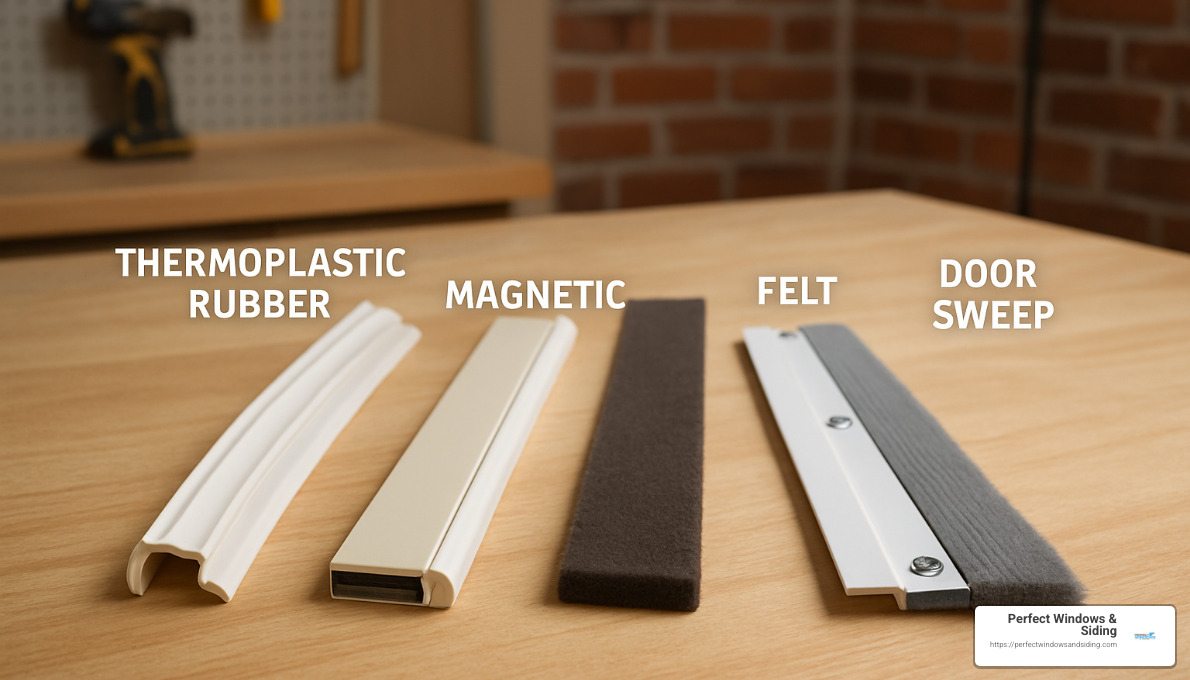 different types of door weather stripping materials - how to replace door weather stripping