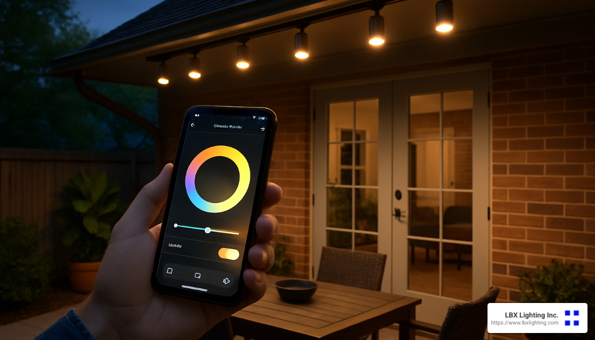 On Track: Best Battery Operated LED Track Lighting Solutions 12 Smartphone controlling wireless smart track lighting system - battery operated led track lighting