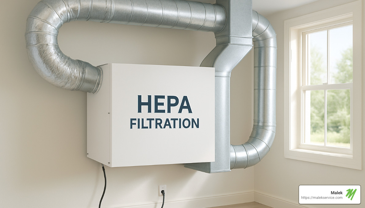 HEPA air filtration system - indoor air quality solutions