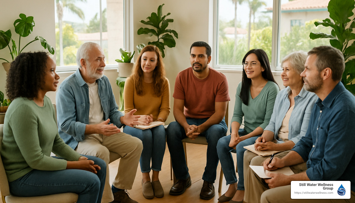 different types of mental health support groups meeting in California - mental health support groups California
